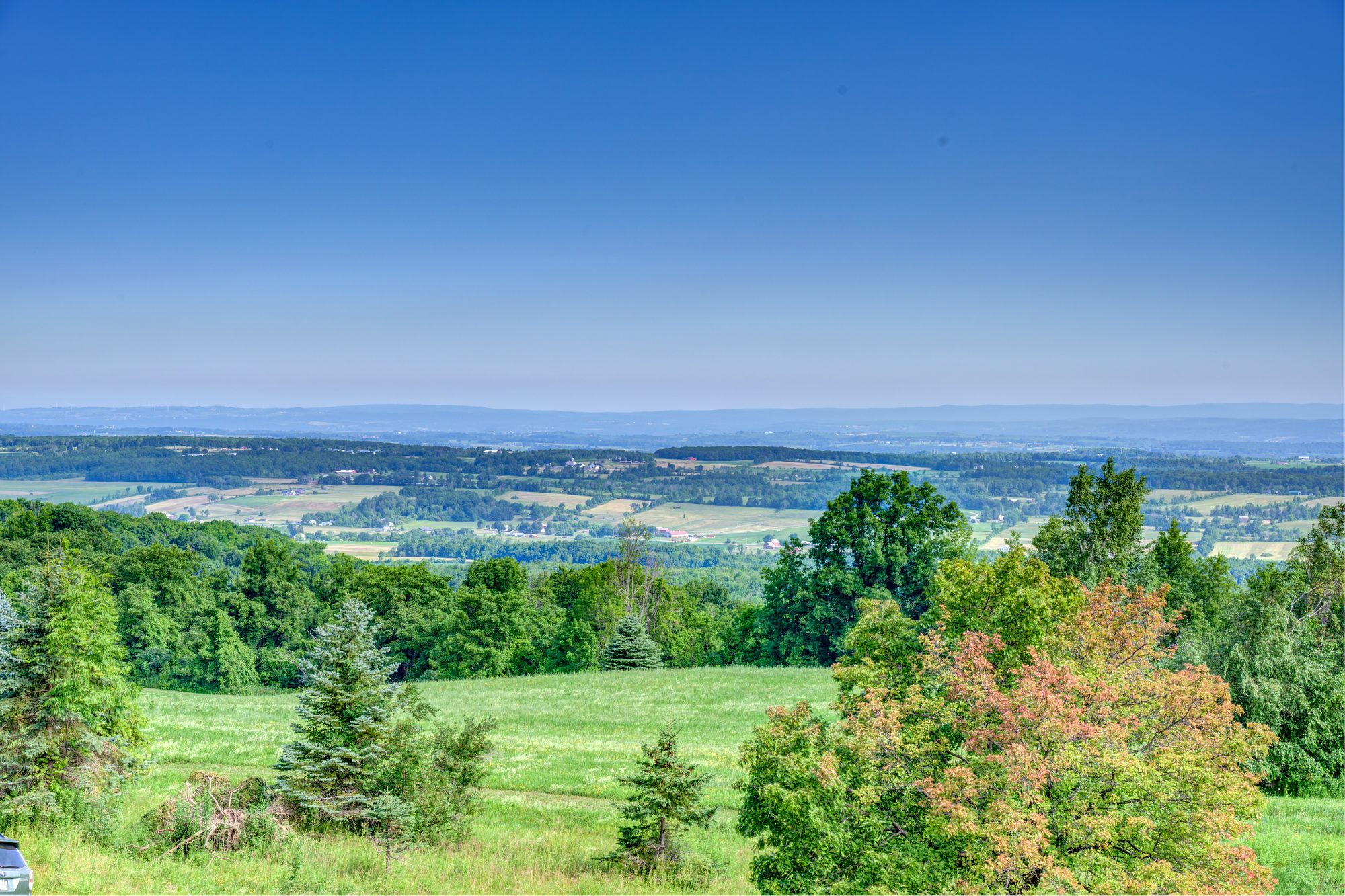 Panorama north over the valley